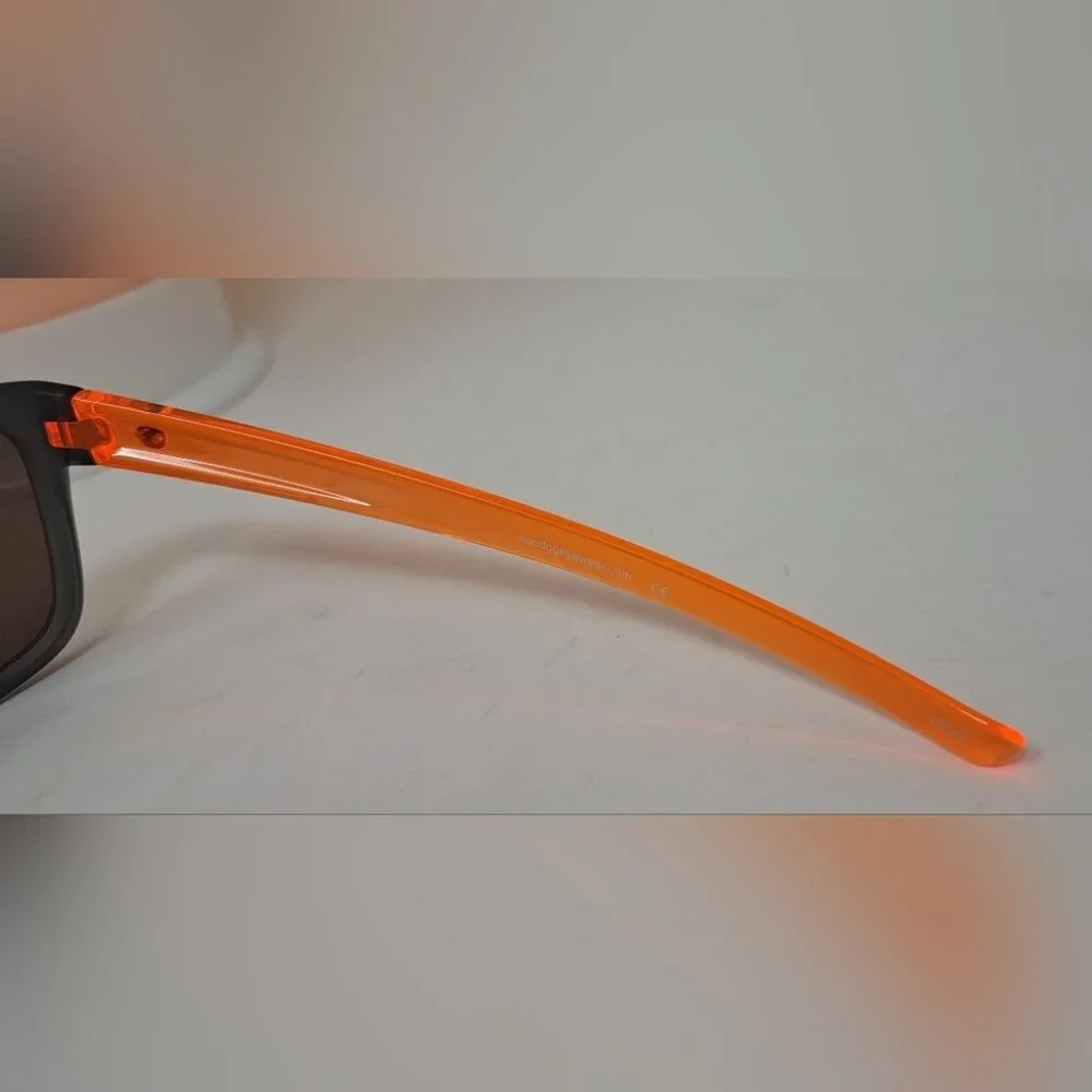 NWT Sundog Men's Sunglasses Golf Sport Orange Black 485132 Plasma 100% UVA